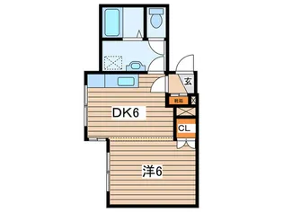 ヤマヒラハイツ【2階】の間取り