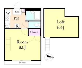 コージコート エム【2階】の間取り