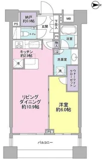 パークハウス千代田富士見【4階】の間取り
