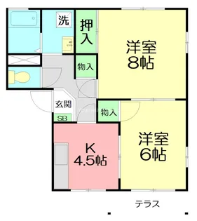 エステート三宅B【1階】の間取り