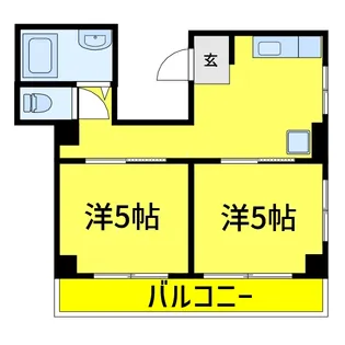 コーポセブン【3階】の間取り