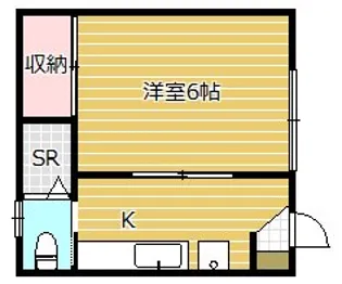 メゾン楡【1階】の間取り