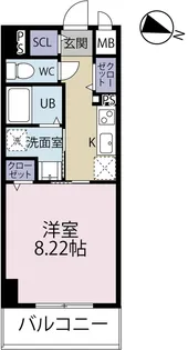 ビューテラス大道【10階】の間取り