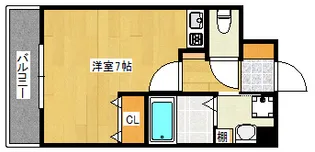 エルミタージュ安芸【6階】の間取り