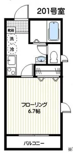 ハウスさくら【2階】の間取り