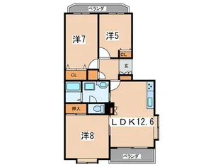 アクアマリン湘南【3階】の間取り