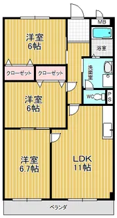 アチーブメント・S・T【2階】の間取り