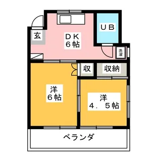 カーサK【1階】の間取り