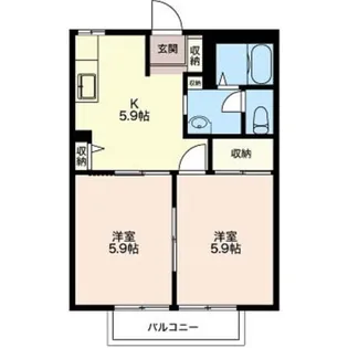 LaputaB【2階】の間取り