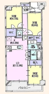 プラウド 桜新町【2階】の間取り