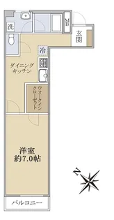 プレジア西日暮里【7階】の間取り