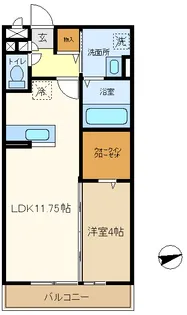 ラエティティア【2階】の間取り