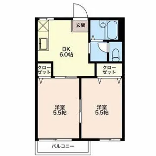サニータウン七舗 C【2階】の間取り