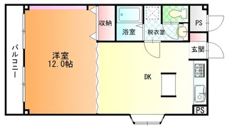 太田リッチコンドミニアム【6階】の間取り