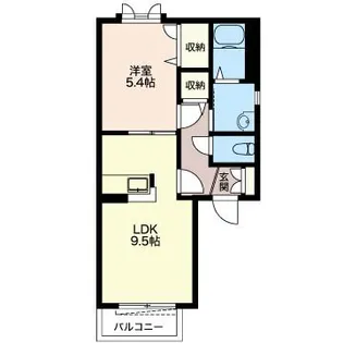 クレセール美鈴【2階】の間取り