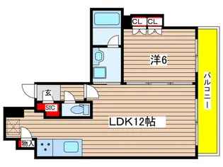 シティタワー名古屋久屋大通公園【14階】の間取り