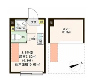 フランチェスカ【1階】の間取り
