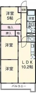 アネックス神宮寺南【5階】の間取り