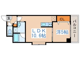 パティ-ナ東大通【4階】の間取り