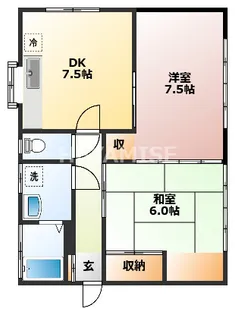 ハイツ紫苑【1階】の間取り