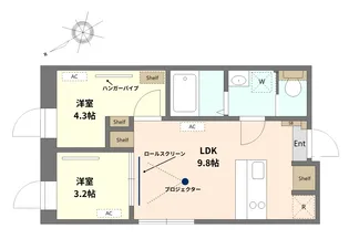 Per Aspera 門前仲町【4階】の間取り