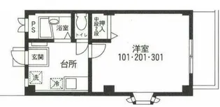 アーバンクレール【1階】の間取り