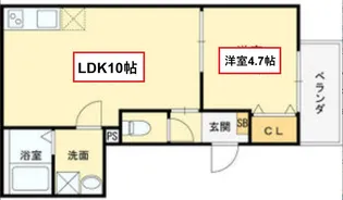 ミ・カーサ吹田豊津【3階】の間取り