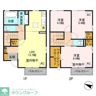 ワイ・ヴィクトワール C【2階】の間取り