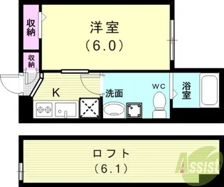 リヴァブル瑞穂通【1階】の間取り