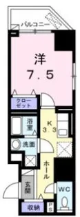 プリムローズ宝町【10階】の間取り