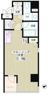 テラス麻布十番【4階】の間取り