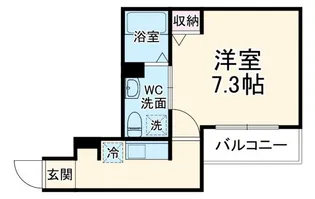 モナーク生田【3階】の間取り