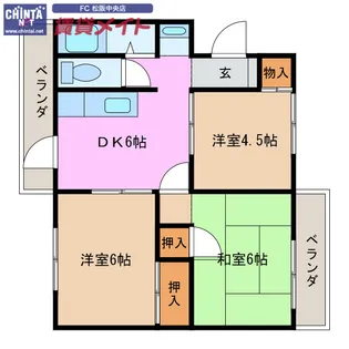 パークテラス【2階】の間取り