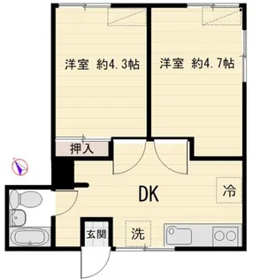 トグチハイツ【3階】の間取り