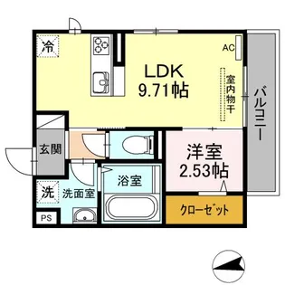 リビングタウン富木島 B【1階】の間取り