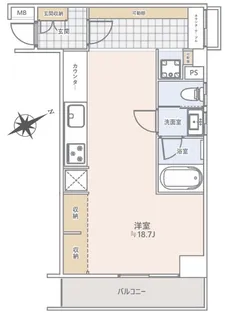 ライオンズマンション飯田橋【7階】の間取り