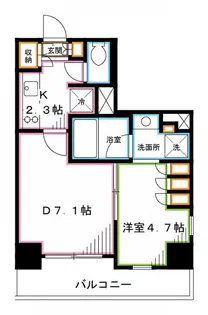 パークアクシス東高円寺【5階】の間取り