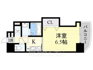 ラグゼ福島【4階】の間取り