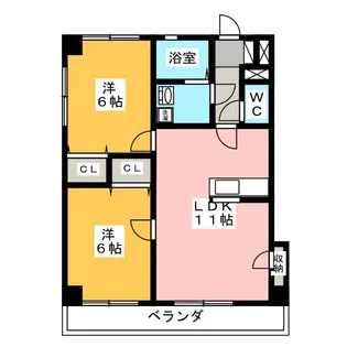 eauBelle【1階】の間取り