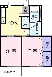 ラフィネロジュマン【1階】の間取り