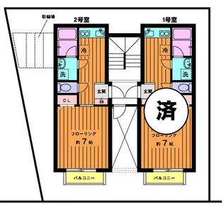 グリシーヌ【2階】の間取り