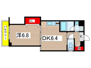 アミティ武庫之荘【2階】の間取り