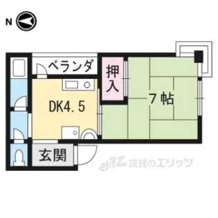 中央ハイツナカハラ【4階】の間取り