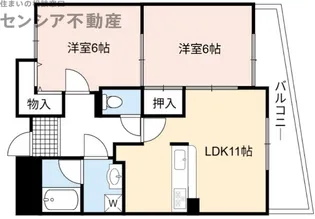フレアコート京橋【4階】の間取り