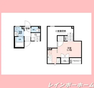 CB北柏ウイング【2階】の間取り