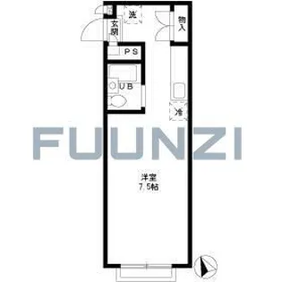 エステートピア片山【1階】の間取り
