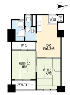 UR新豊里【5階】の間取り