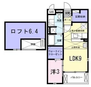 メゾン・ド・ソレイユ【2階】の間取り