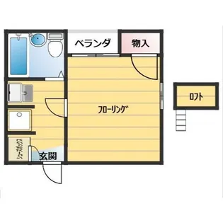 プライムハウス豊南【1階】の間取り