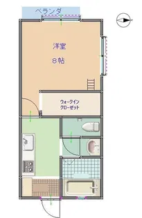 フロンティア【2階】の間取り